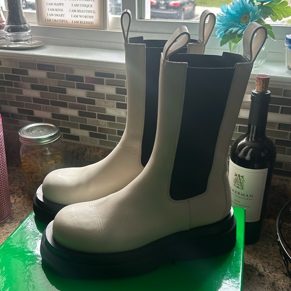 Botega Veneta BV Lug Boot Storm Cuir Sea Salt 38 - Picture 7 of 11